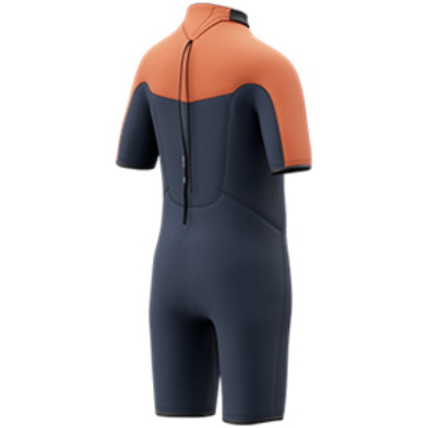 2026 Mystic Infantes Star 3/2mm Back Zip Shorty Neopreno 35000.260056 - Navy / Orange